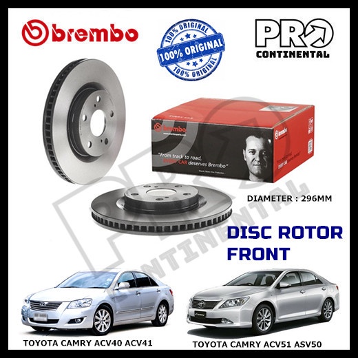 GENUINE BREMBO TOYOTA CAMRY ACV40 ACV41 ASV50 ACV51 20062017 FRONT