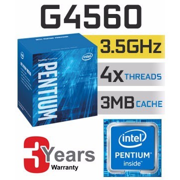 Intel Pentium G4560 3.5 GHz Dual-Core LGA 1151 Processor | Shopee