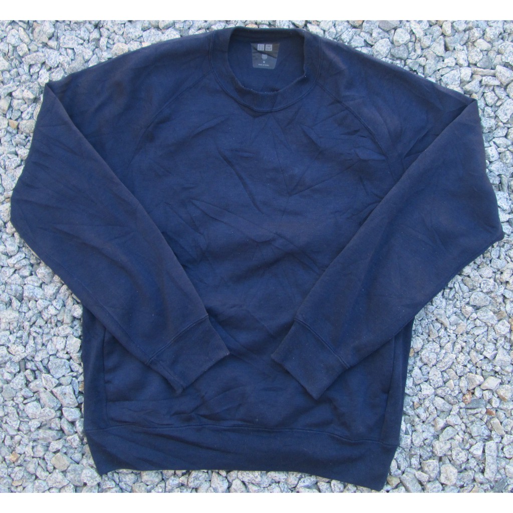 Uniqlo Navy Blue Plain Sweatshirt Sweats Sweater Bundle