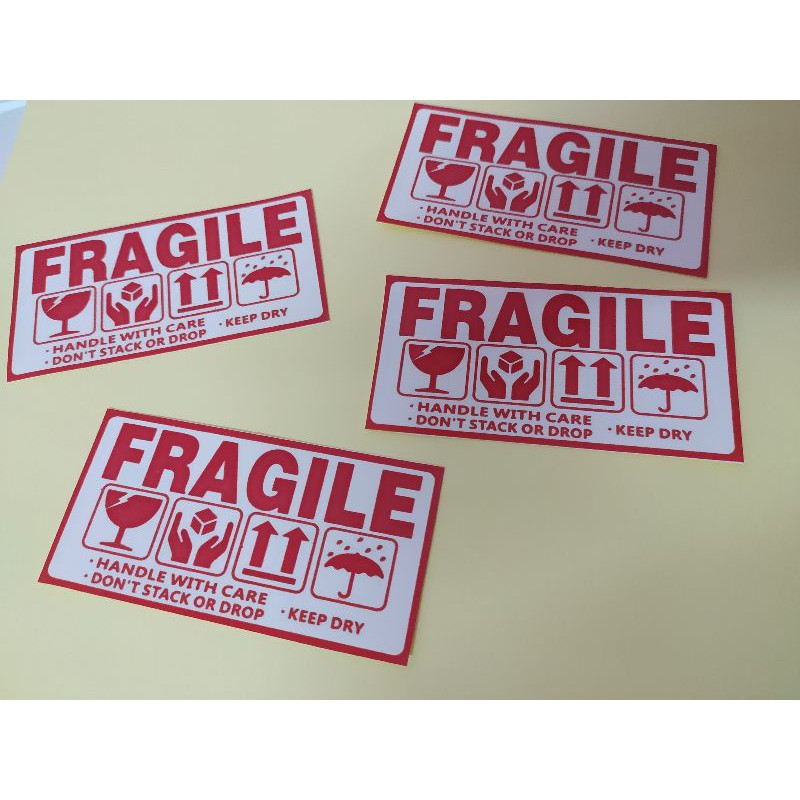FRAGILE STICKER MURAH (5CM X 10CM) 1 keping | Shopee Malaysia