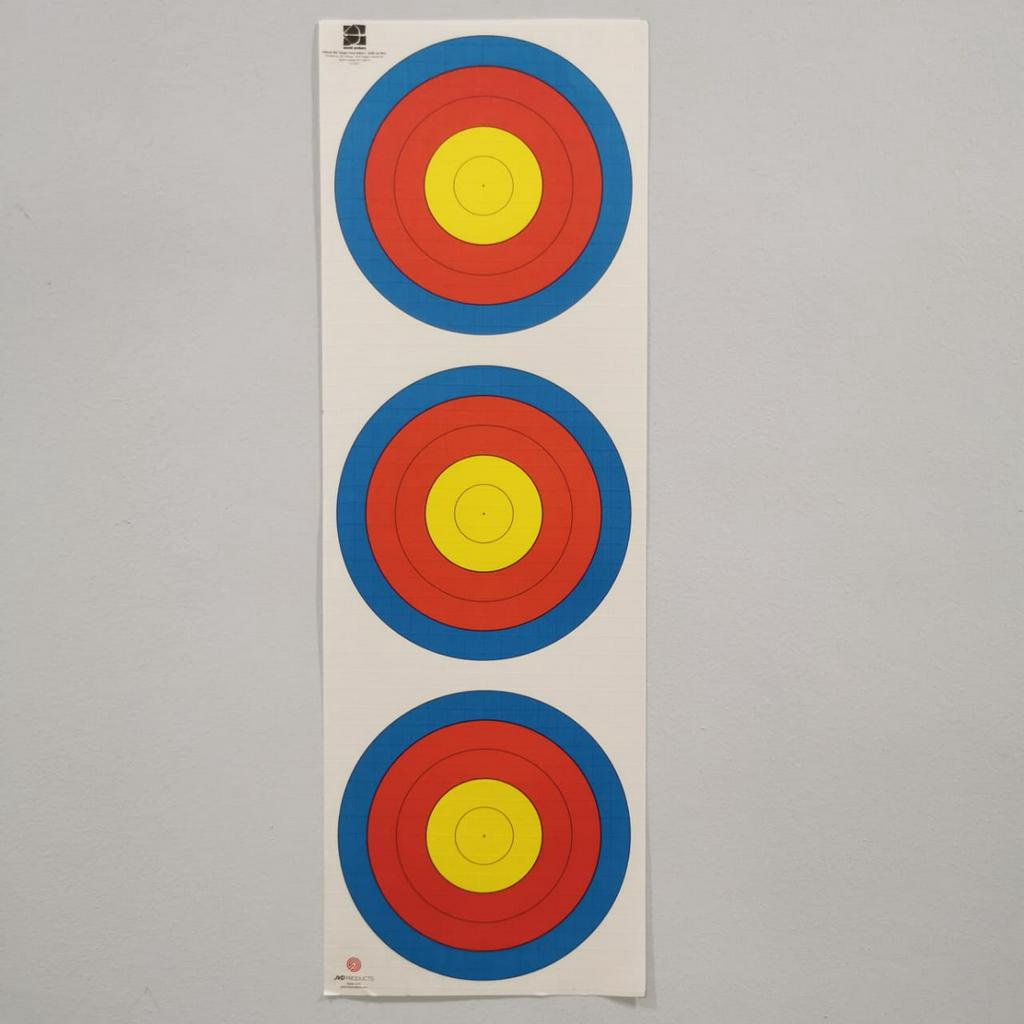 JVD Archery Target Face Vertical Recurve 3 x 20cm Indoor Vertical