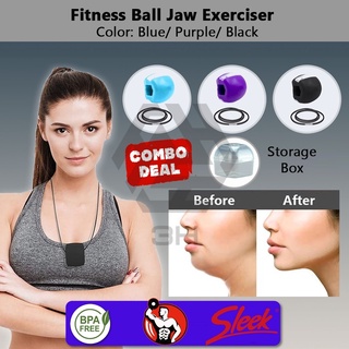 3H Face Fitness Ball JAWZSIZE Facial Toner Anti-Wrinkle Jaw Exercise/ Chew  Ball Training Jawline Exerciser 面部下颚颈部训练器