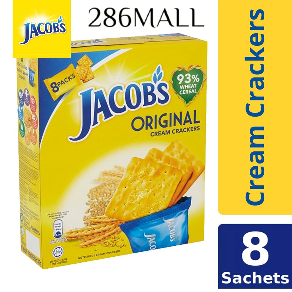 Jacob’s Multi Pack Original Cream Crackers 8 Packs 240g [ 286MALL ...