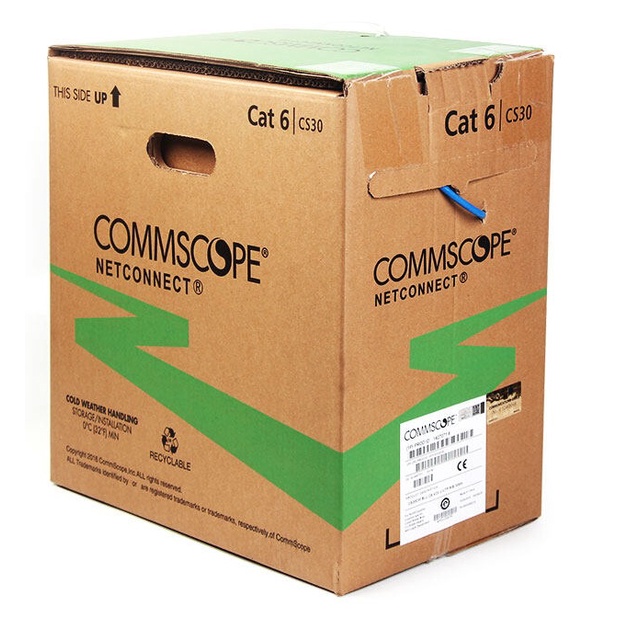 COMMSCOPE AMP CS30CM CAT6 UTP 24AWG FULL COPPER NETWORK CABLE 305M 1BOX  (1427071-6) BLUE