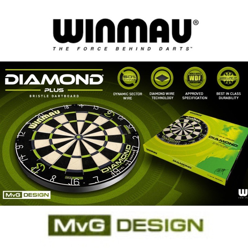 WINMAU Diamond Plus Tournament Bristle Dartboard