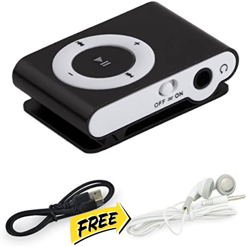 Mini MP3 PLAYER USB CABLE MICRO SD TF CARD (FREE EARPHONE!) Shopee