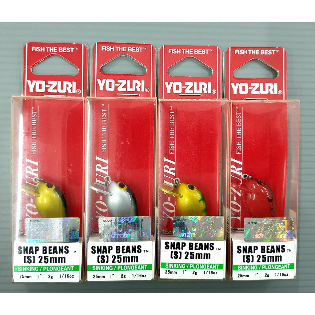 YO-ZURI Snap Beans 25mm Sinking/Plongeant 1 2g 1/16oz.