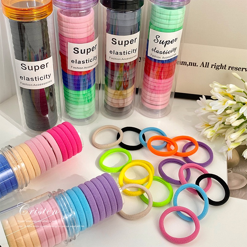 Korean style head rope women's summer new style high elastic hair rope ...