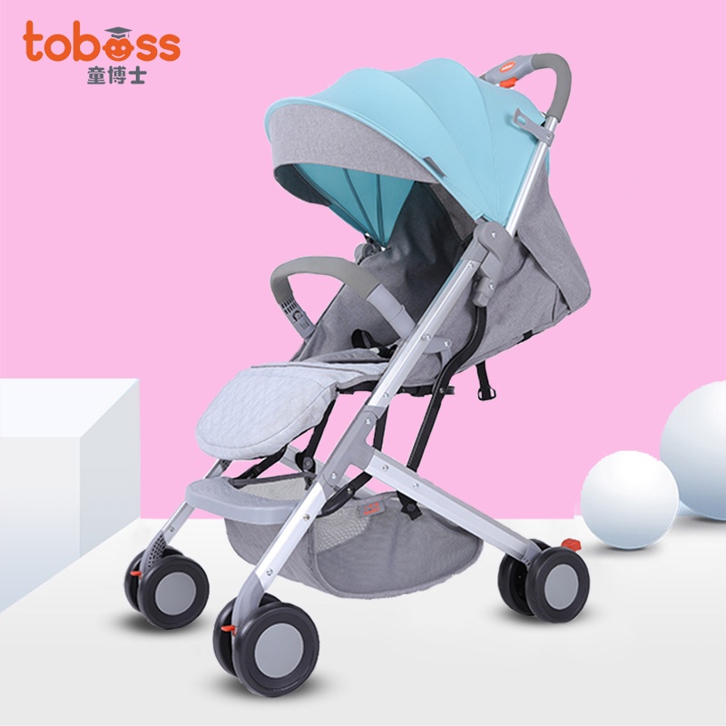 Stroller baby One Button Folding Stroller Can Sit And Lie Out On A