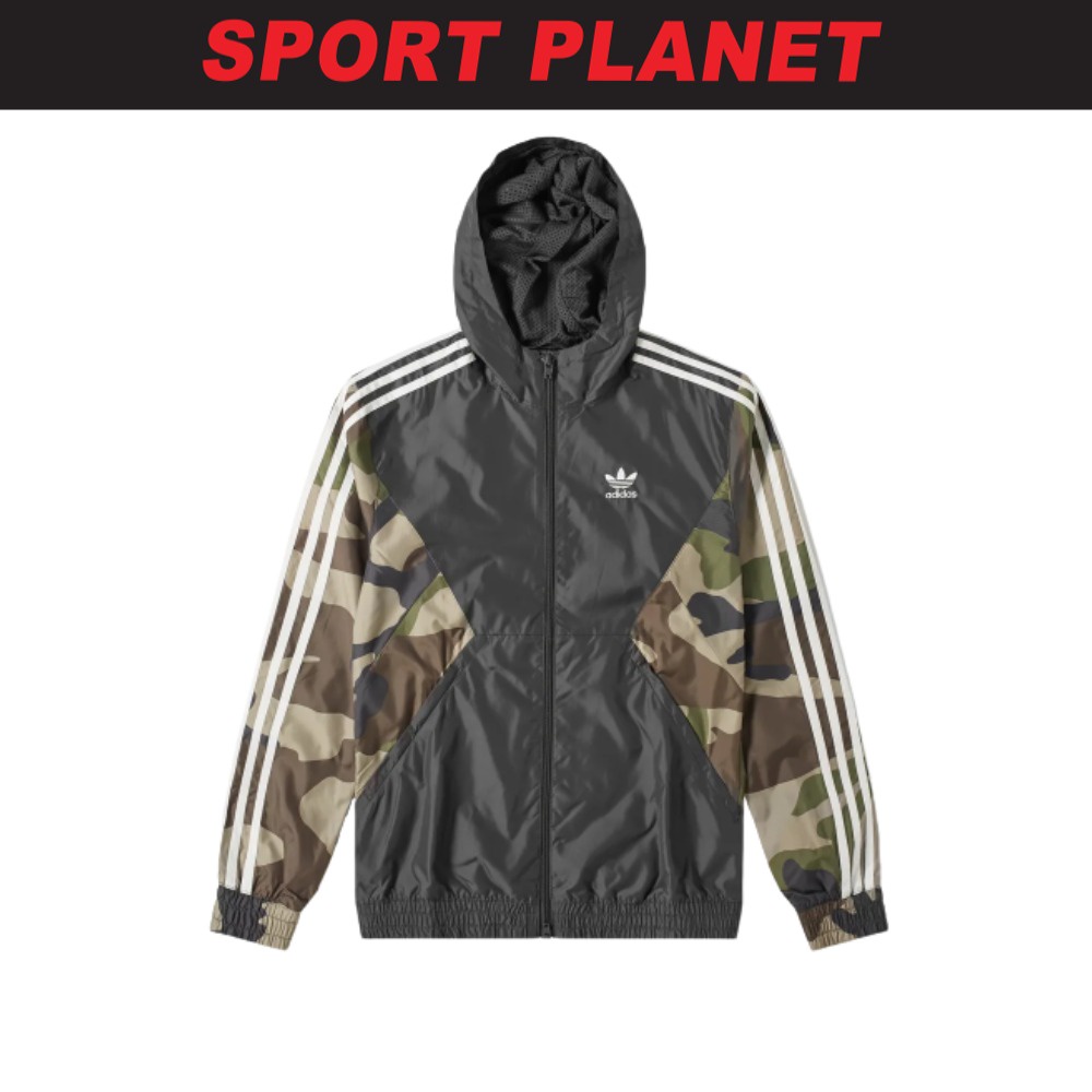 Adidas camo windbreaker mens best sale