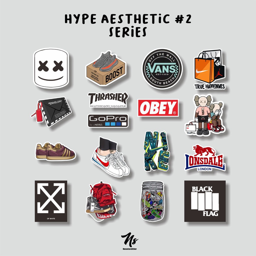 Sticker PACKAGE BRAND HYPE AESTHETIC STICKER SKIN LAPTOP CASE HANDPHONE TUMBLR HYPEBEAST 2 Shopee Malaysia