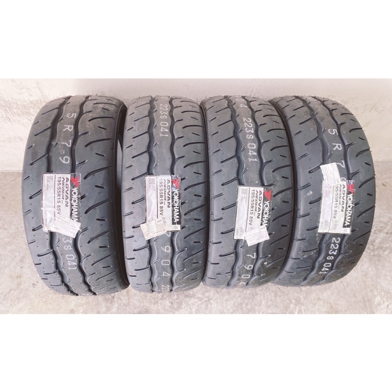 YEAR 23 SEMI SLICK TYRE YOKOHAMA ADVAN NEOVA AD09 195/55/15 ( MADE IN JAPAN ) WAJA WIRA MYVI