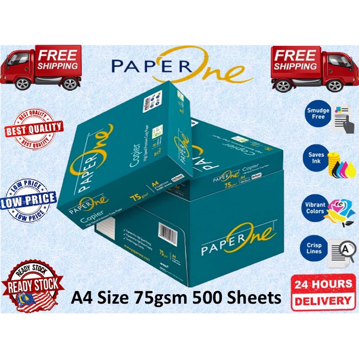 Paper One A4 Paper (75 Gsm x 500 Sheets) Shopee Malaysia