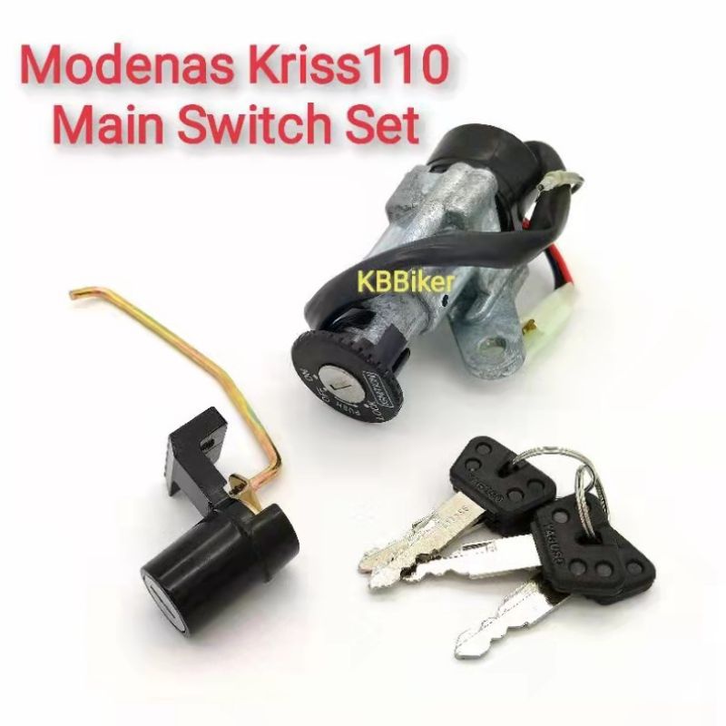 Main Switch Full Set Modenas Kriss 110 Kunci Motor Satu Set Kriss110 ...
