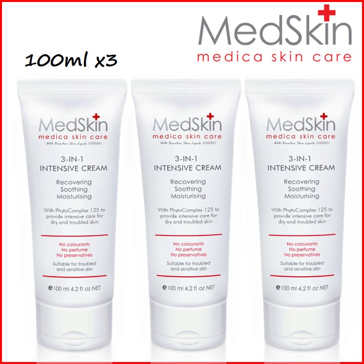 [EXP12/2026] Medskin 3 In 1 Intensive Cream (100ml / 3x100ml) Shopee