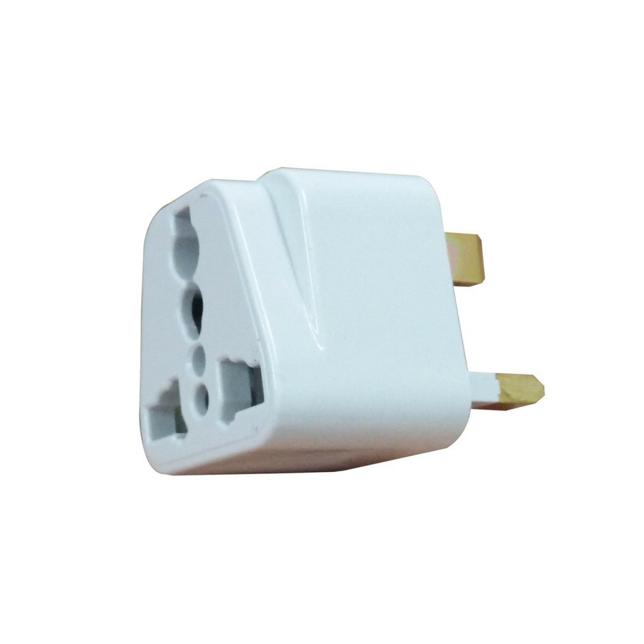 Universal International UK 3 Pin Travel Plug Socket Adapter Convert