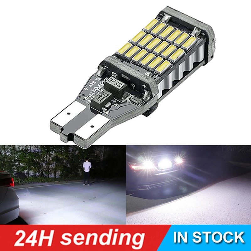 [Ready Stock] T15 W16W 45SMD LED Bulb Canbus Car Reverse Light Backup ...
