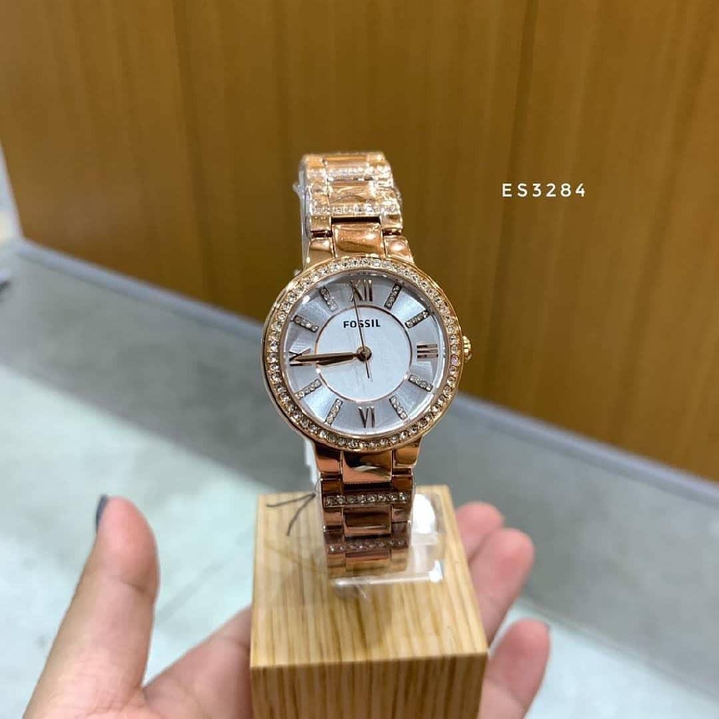 OFFICIAL WARRANTY Fossil ES3284 Virginia Three Hand Rose Gold Stainless Steel Watch 100 Original Shopee Malaysia