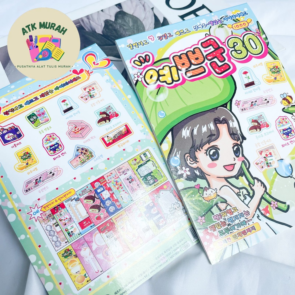 Papercraft book Series 30 origami korean Snacks VIRAL book korean