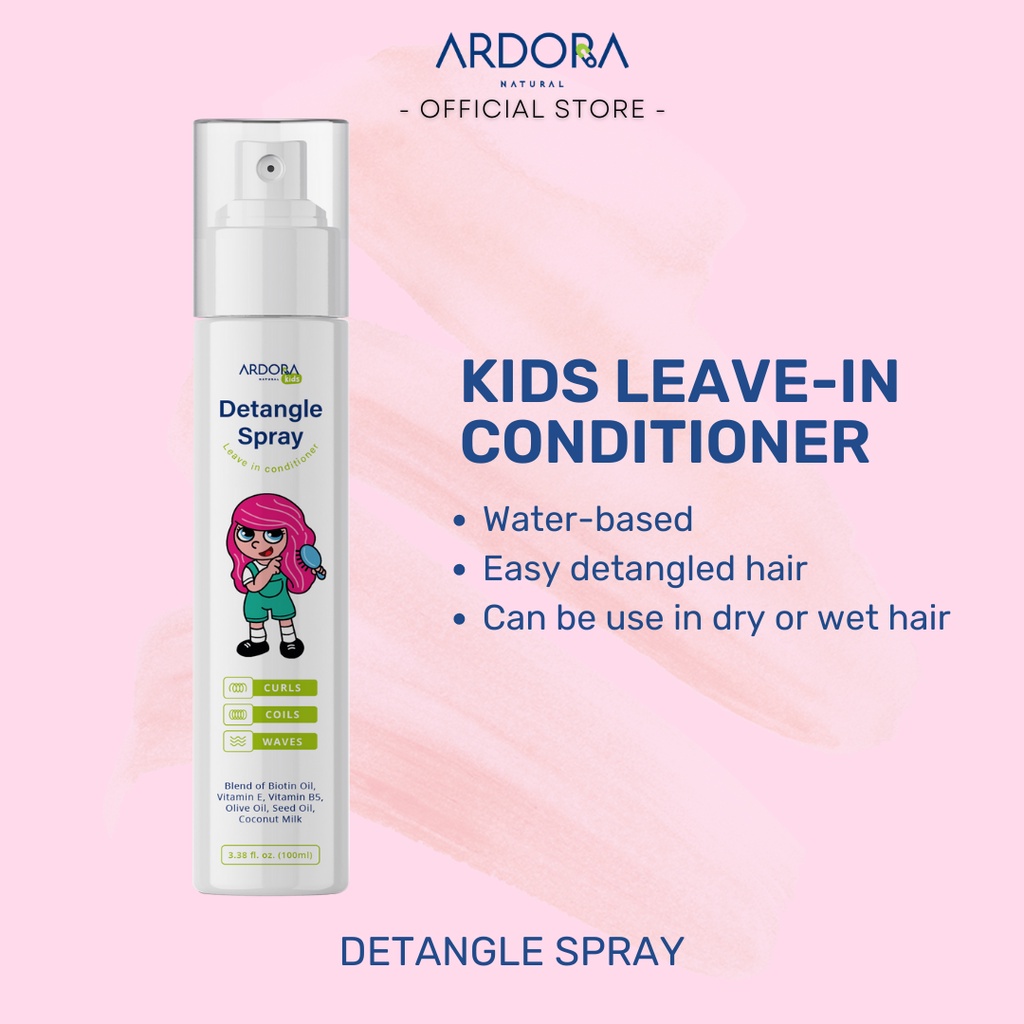 Ardora Single Detangle Spray Kids Leave In Hair Conditioner Shopee
