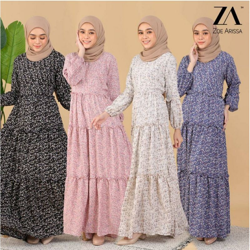 👗Zoe Arissa👗SIENNA TIERED DRESS Long muslimah Attire(DS9135) | Shopee ...