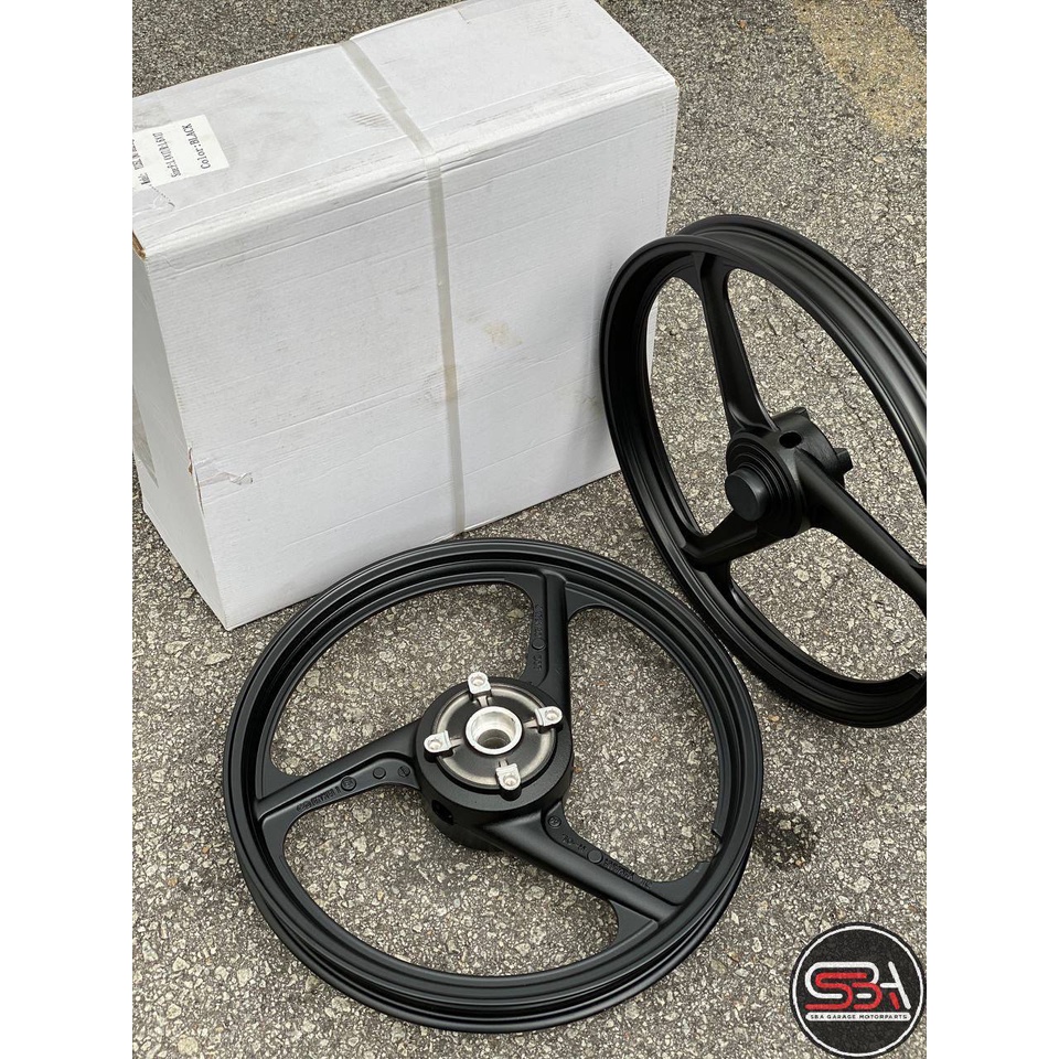 SPORT RIM ENKEI 140 X 160 X 17 BLACK HITAM MATT 3 BATANG Y125ZR 125ZR ...