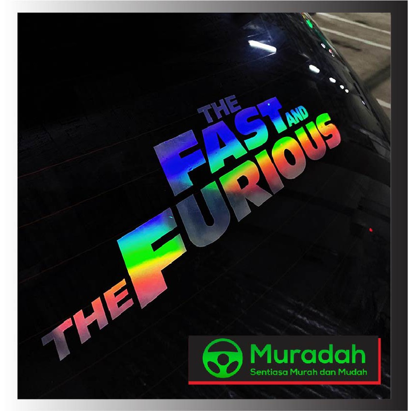 [ReadyStock]Fast and Furious LASER STICKER CAR BODY MOTOR MIRROR WINDOW ...