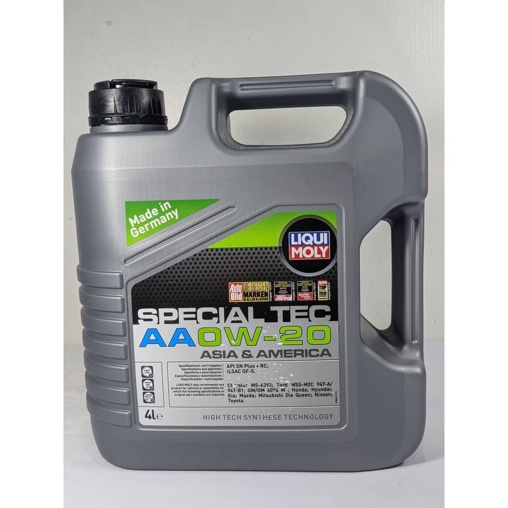 LIQUI MOLY ORIGINAL SPECIAL TEC AA 0W-20 ASIA & AMERICA 0W20 AXIA, MYVI ...