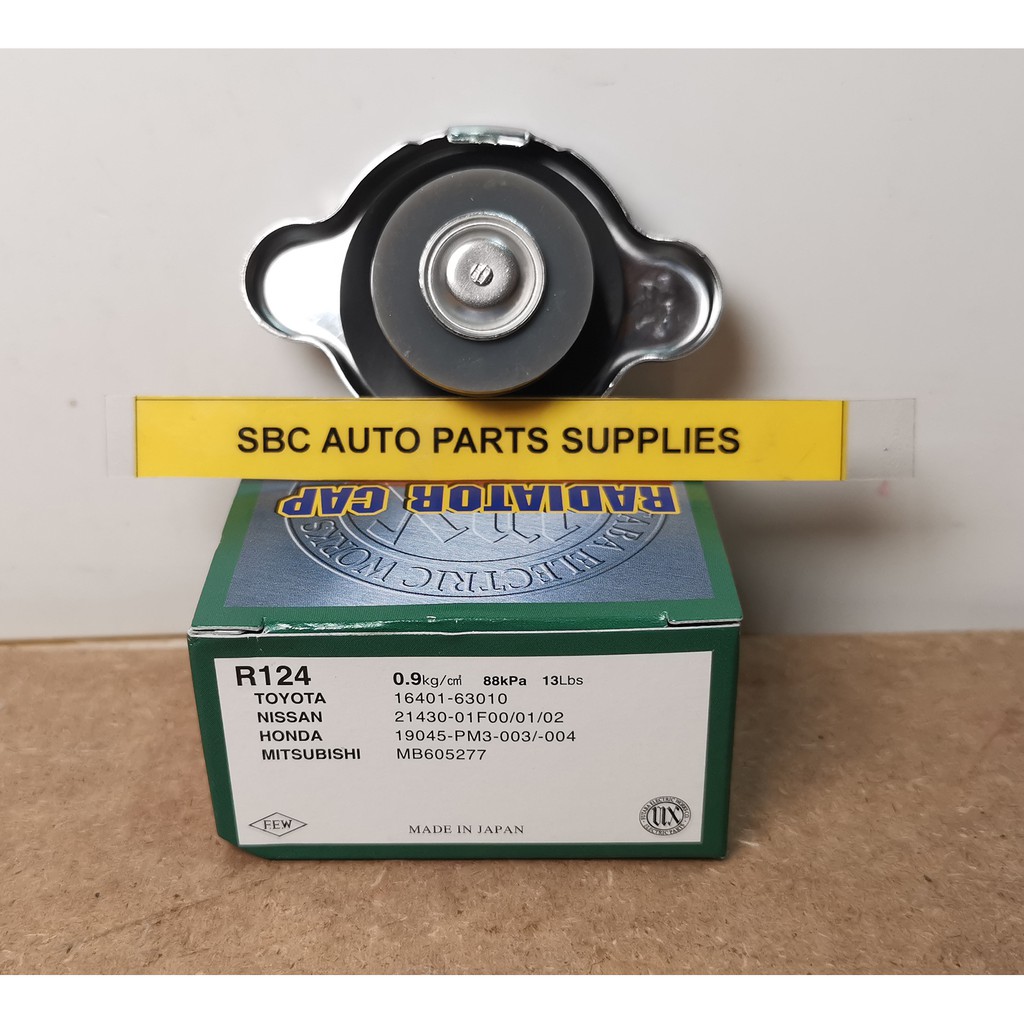 SBC AUTO FEW RADIATOR CAP R124 / R125 / R126 / R148 MADE IN JAPAN