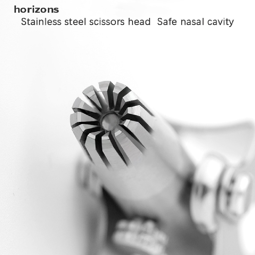 [horizons] Stainless Steel Manual Nose Hair Trimmer Scissors