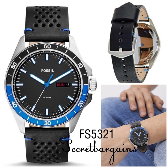 Fossil Leather Men s Watch FS5321