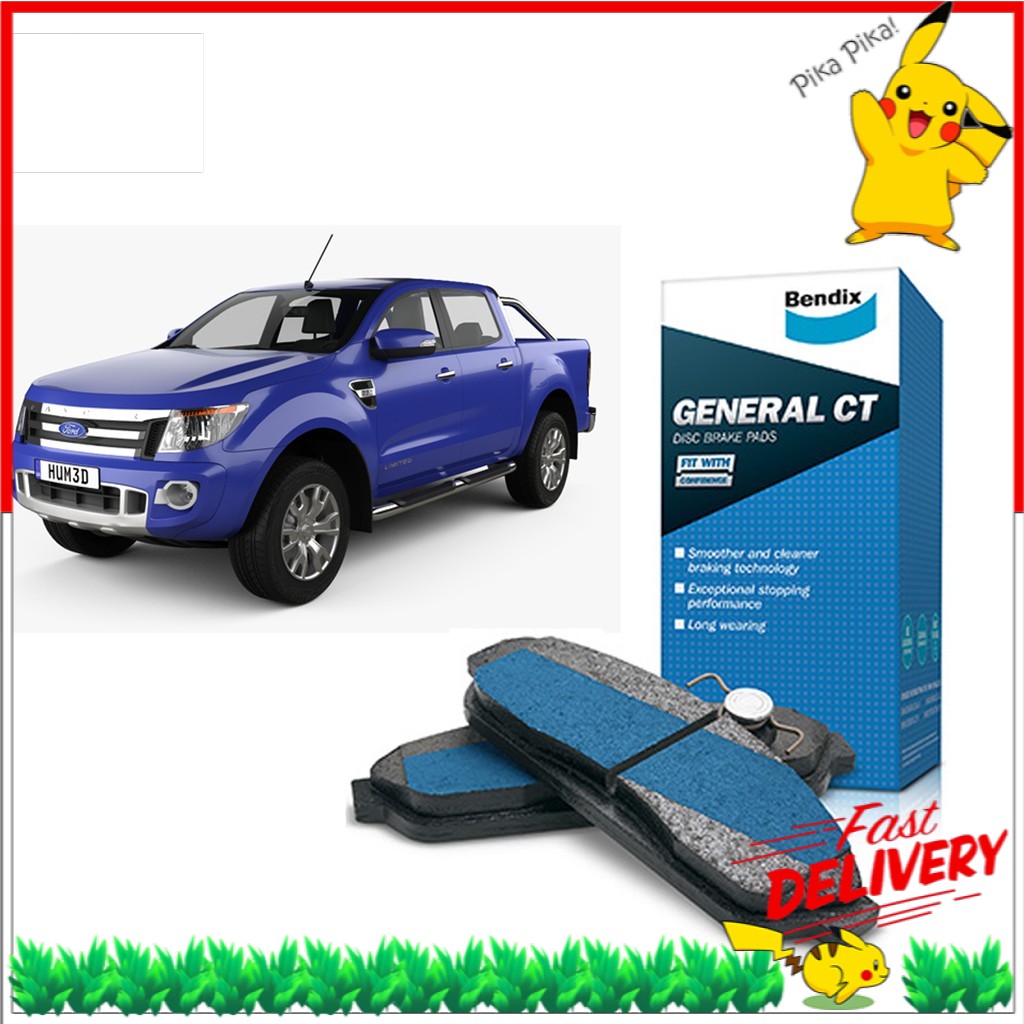 Original Bendix DB2074GCT Front Brake Pad - Ford Ranger T6 T7/ BT50 PKC ...