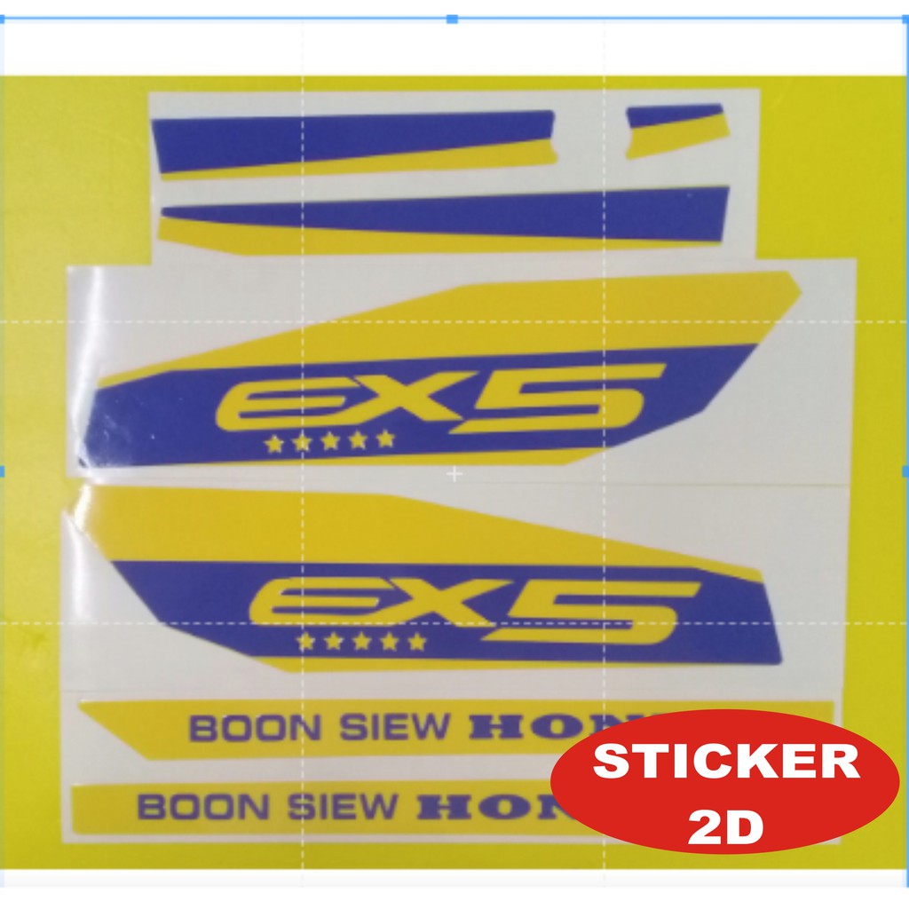 20230824339 STICKER HONDA EX5[9] C100 ORACAL CLEAR COATED STICKER 2D