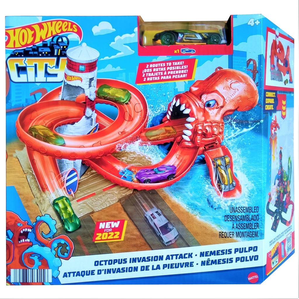Hot WHEELS OCTOPUS INVASION ATTACK PLAYSET TRACK Hotwheels CAR DIECAST