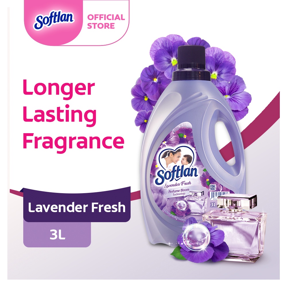 Softlan Anti Wrinkles Lavender Fresh Fabric Softener Purple (3L