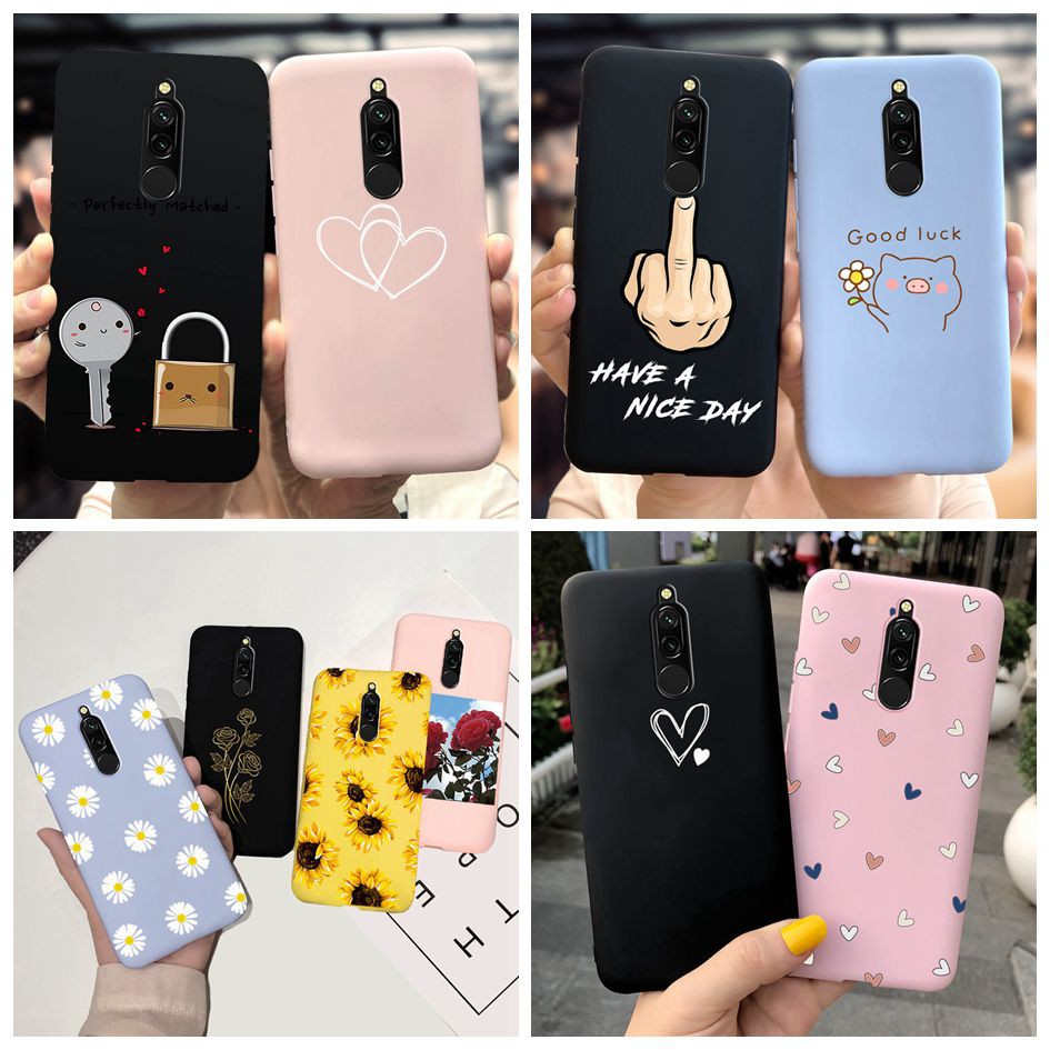 Fashion Love Heart Casing Xiaomi Redmi 8 Phone Case New Silicone Matte  Protector Cover Xiomi Redmi 8 6.22 inch Redmi8 Cases | Shopee Malaysia