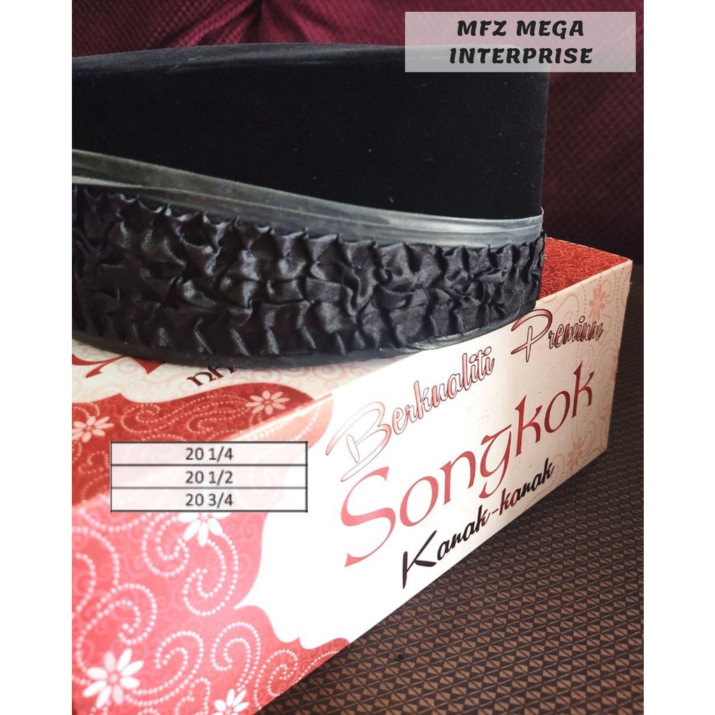 🔥SONGKOK KANAK-KANAK TRADITIONAL HITAM BERKUALITI, RAYA, NIKAH, MAJLIS ...