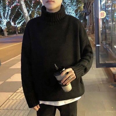 Ready Stock Turtleneck sweater knit men s wear Men Sweater Korean Slim Shirt Shopee Malaysia