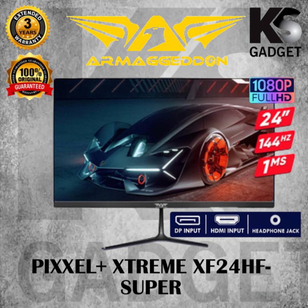 Armaggeddon Pixxel+ Xtreme XF24HD Super Gaming Monitor with 144hz