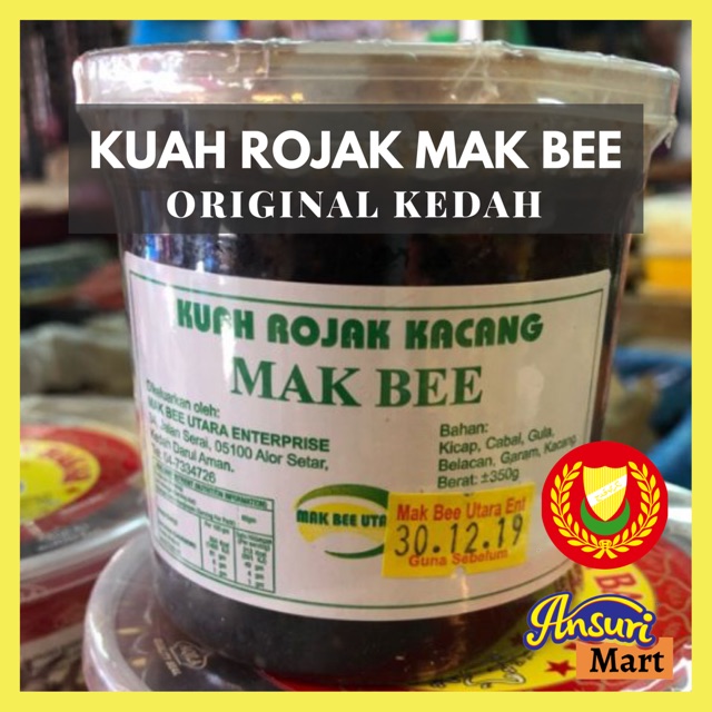 Pack Baru 🔥 Ready Stock Kuah Rojak Colek Kacang Mak Bee Garam