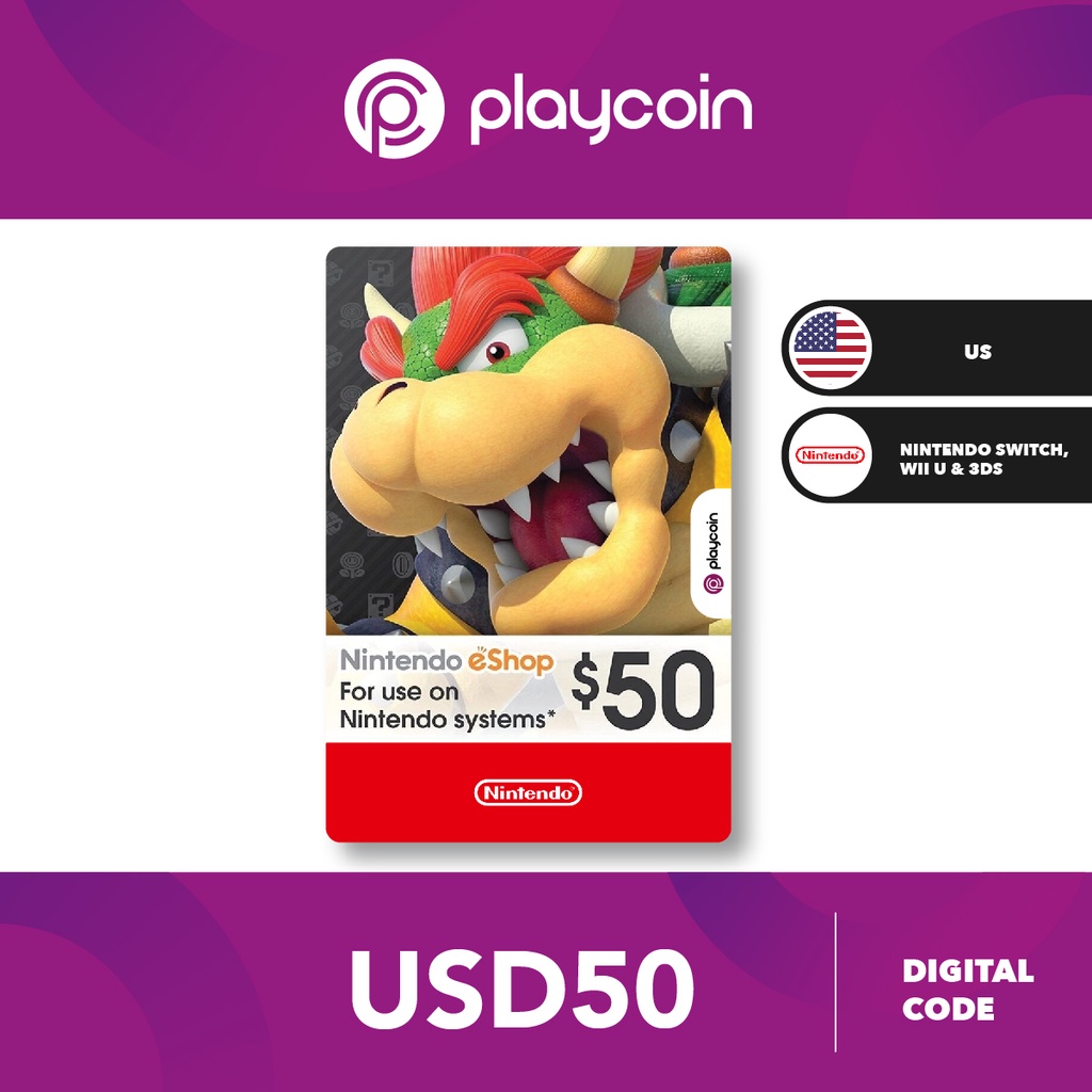 Nintendo eShop USA 50 USD – Gifty Code