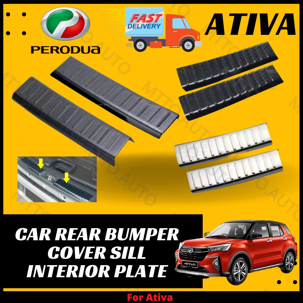 MTTO Perodua Ativa Car Rear Bumper Cover Sill Interior Plate ...