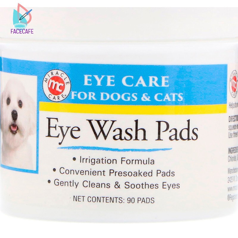 Miracle Care Eye Care Eye Wash Pads For Dogs Cats 90 Pads