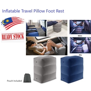 3 Layers Inflatable Travel Foot Rest Pillow Airplane Train Car Foot Rest  Cushion Like Storage Bag & Dust Cover Inflatable Pillow - AliExpress