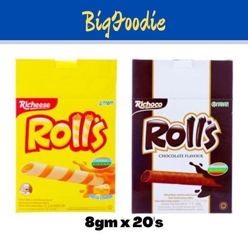 [BFD] Nabati Richeese Wafer Roll 8gm x 20's (Chocolate/Cheese) | Shopee ...