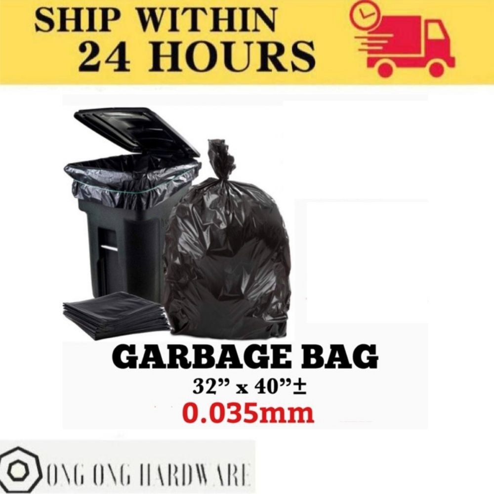 Plastik Sampah Tebal & Besar / Garbage Bag Thick & Big Heavy Duty ...