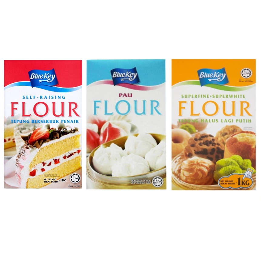 Bluekey Self Raising Flour/SuperFine Super White Flour/Pau Flour 1kg ...