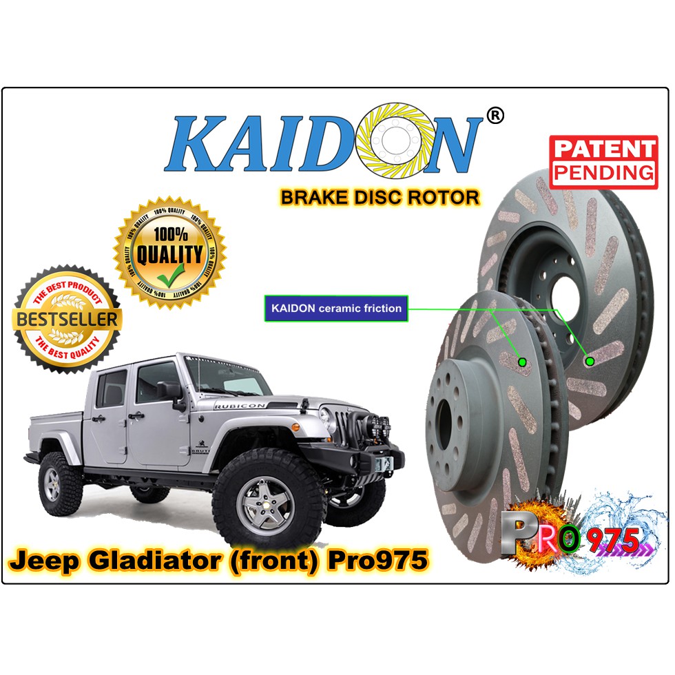 Jeep Gladiator brake disc rotor KAIDON (FRONT) type "Pro975" spec