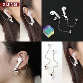Simple S925 Sterling Silver Colored Diamond AirPods Anti Loss Earrings/Sterling Silver AirPods Earrings/AirPod Jewelry/Function Earrings