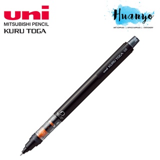 Uni Kuru Toga Mechanical Pencil, 0.5 mm, Black, Pipe Slide